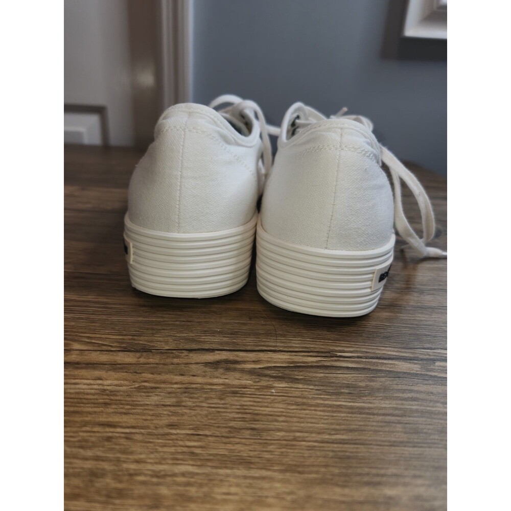SeaVees Monterey Platform Sneakers, White Canvas; Women's Size 10 - Picture 8 of 16